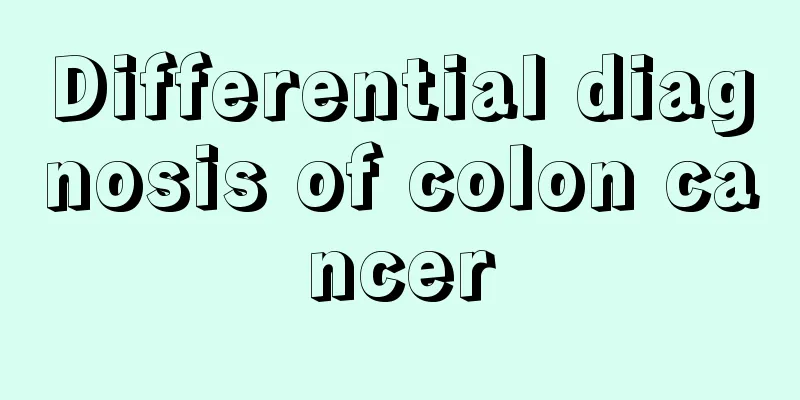 Differential diagnosis of colon cancer
