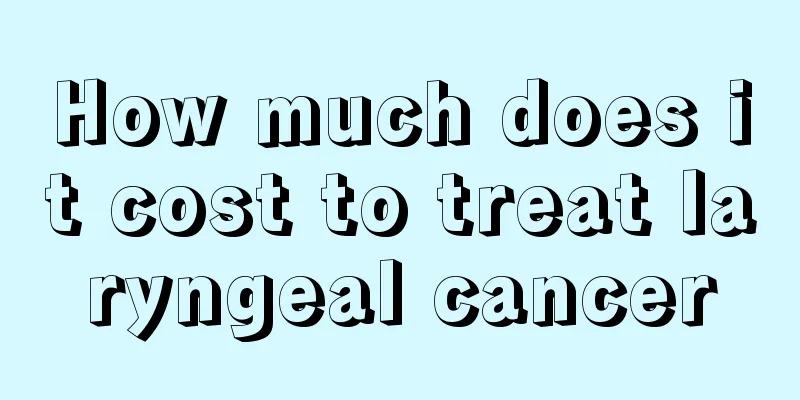 How much does it cost to treat laryngeal cancer