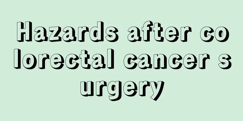Hazards after colorectal cancer surgery