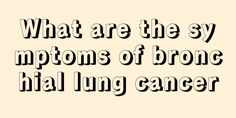 What are the symptoms of bronchial lung cancer