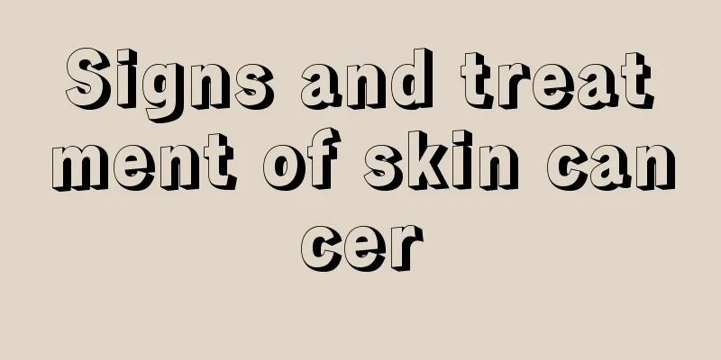 Signs and treatment of skin cancer