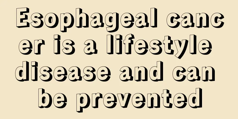 Esophageal cancer is a lifestyle disease and can be prevented