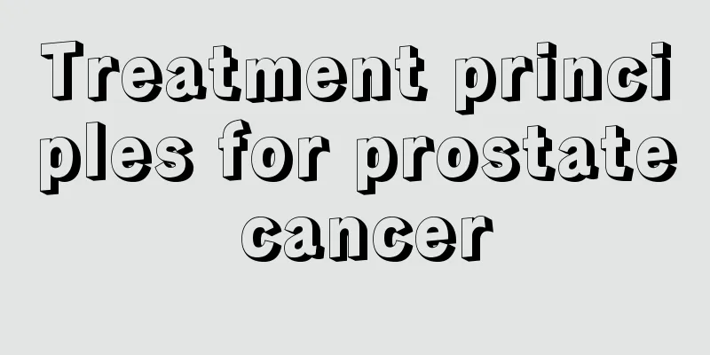 Treatment principles for prostate cancer