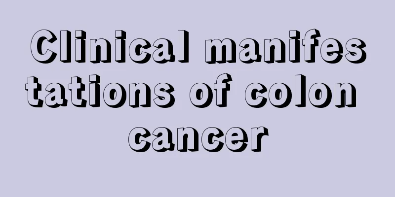 Clinical manifestations of colon cancer