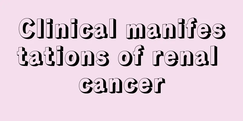 Clinical manifestations of renal cancer