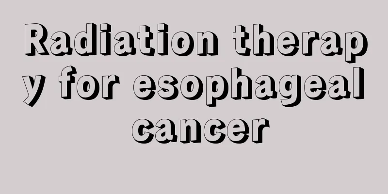 Radiation therapy for esophageal cancer