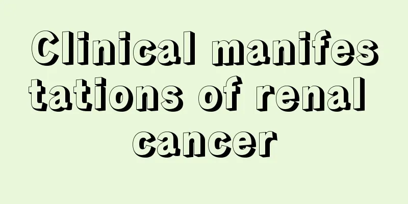 Clinical manifestations of renal cancer