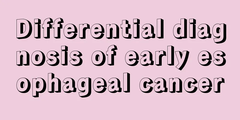 Differential diagnosis of early esophageal cancer