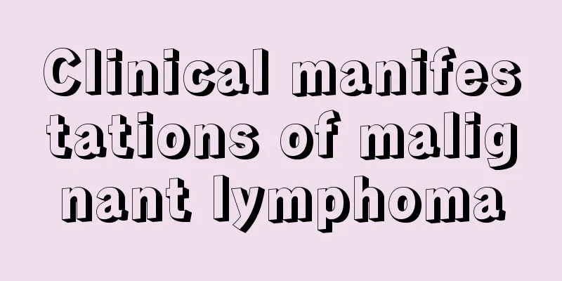 Clinical manifestations of malignant lymphoma