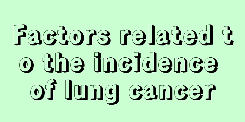 Factors related to the incidence of lung cancer