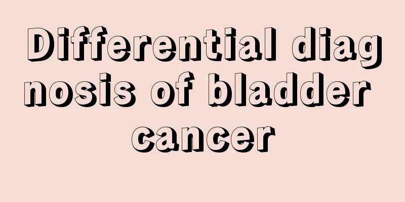 Differential diagnosis of bladder cancer