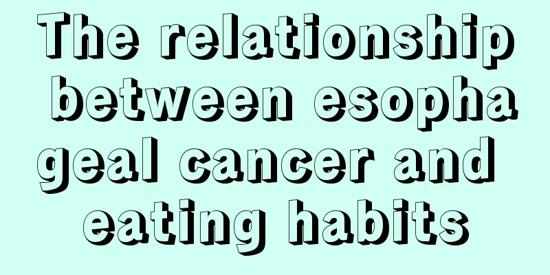 The relationship between esophageal cancer and eating habits