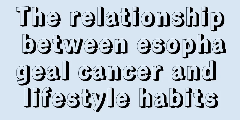 The relationship between esophageal cancer and lifestyle habits