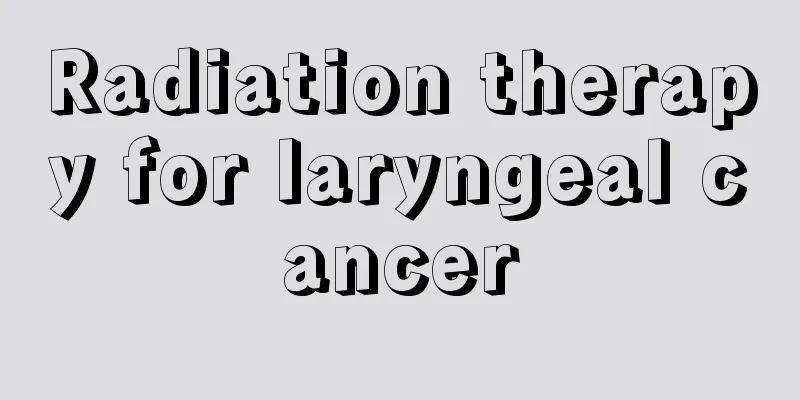 Radiation therapy for laryngeal cancer