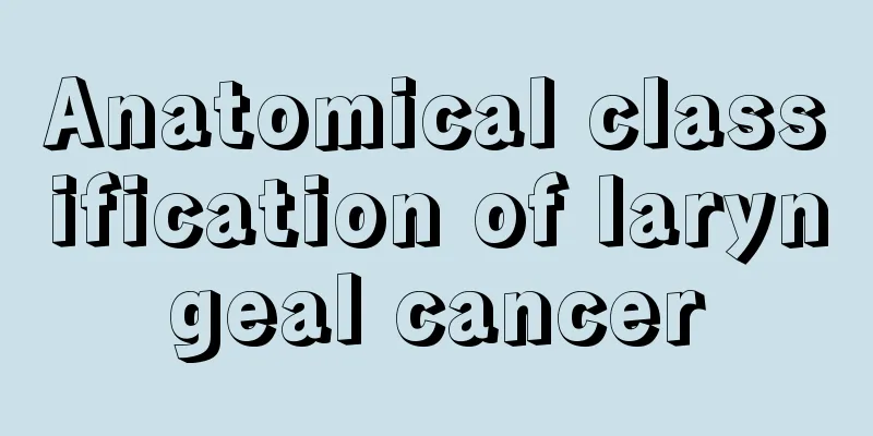 Anatomical classification of laryngeal cancer