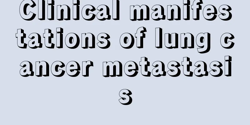 Clinical manifestations of lung cancer metastasis