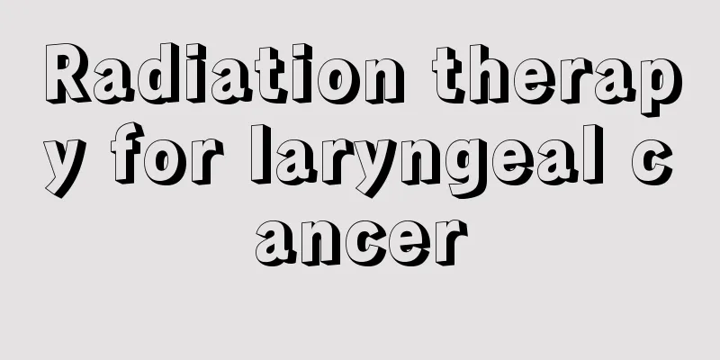 Radiation therapy for laryngeal cancer