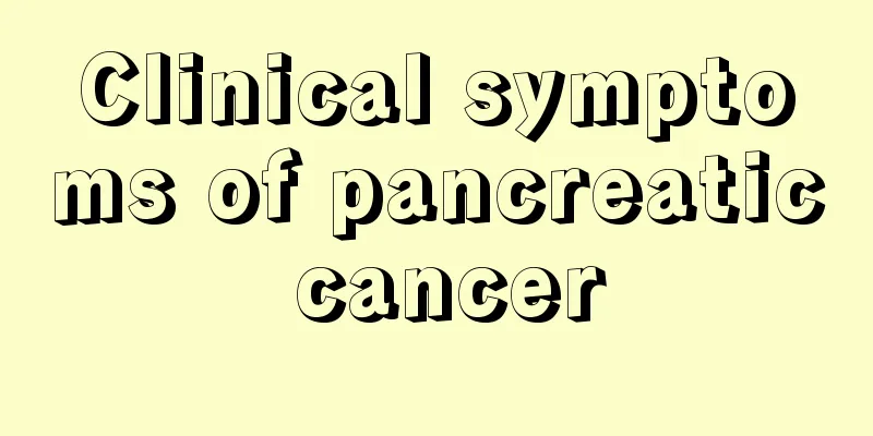 Clinical symptoms of pancreatic cancer