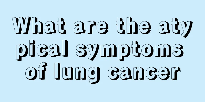 What are the atypical symptoms of lung cancer