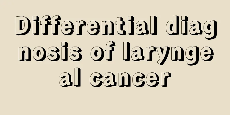 Differential diagnosis of laryngeal cancer