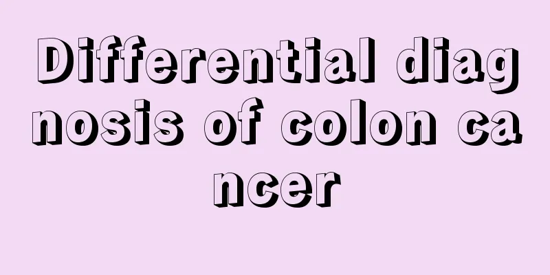 Differential diagnosis of colon cancer