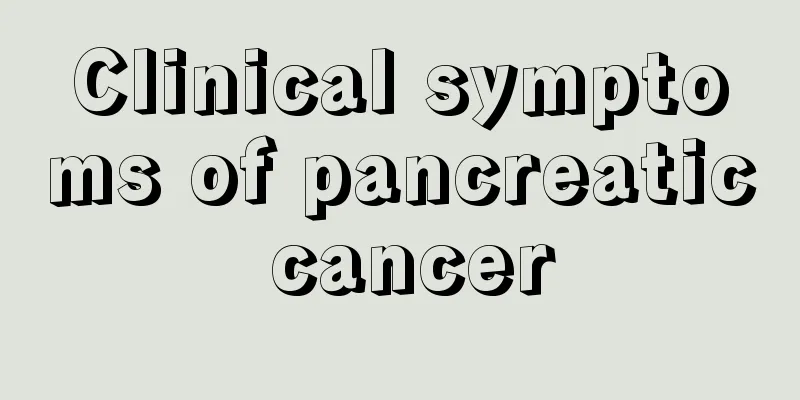 Clinical symptoms of pancreatic cancer
