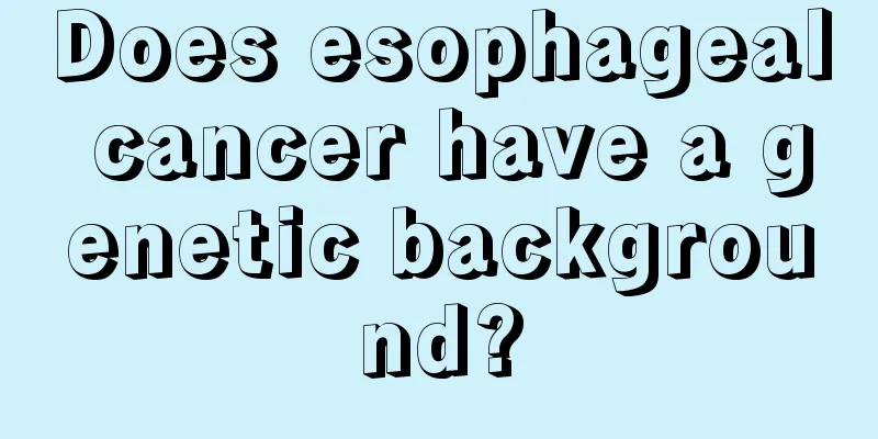 Does esophageal cancer have a genetic background?