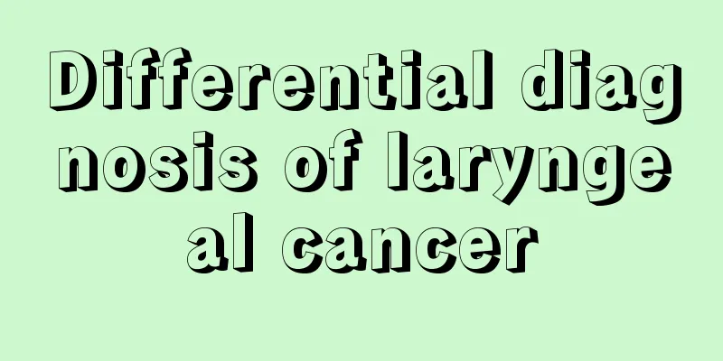 Differential diagnosis of laryngeal cancer
