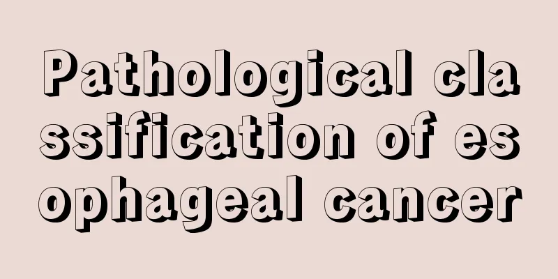 Pathological classification of esophageal cancer