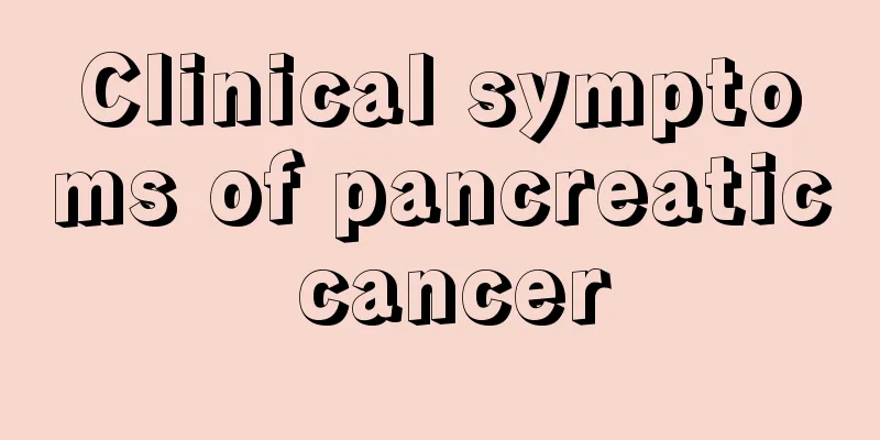 Clinical symptoms of pancreatic cancer