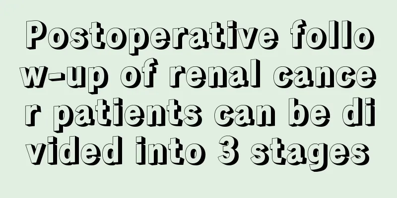 Postoperative follow-up of renal cancer patients can be divided into 3 stages