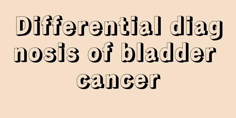Differential diagnosis of bladder cancer