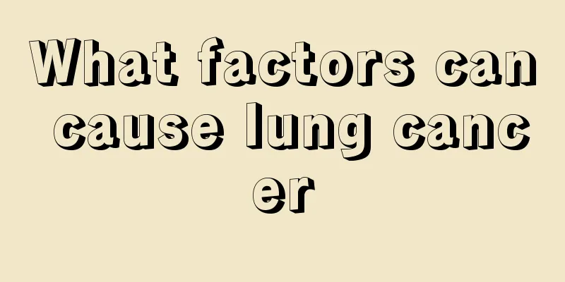 What factors can cause lung cancer