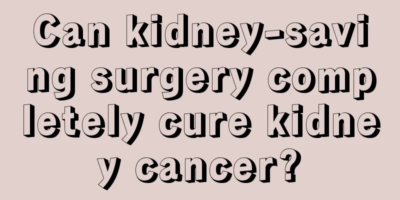 Can kidney-saving surgery completely cure kidney cancer?