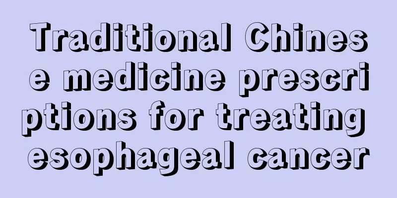 Traditional Chinese medicine prescriptions for treating esophageal cancer