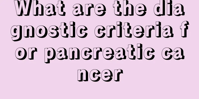 What are the diagnostic criteria for pancreatic cancer
