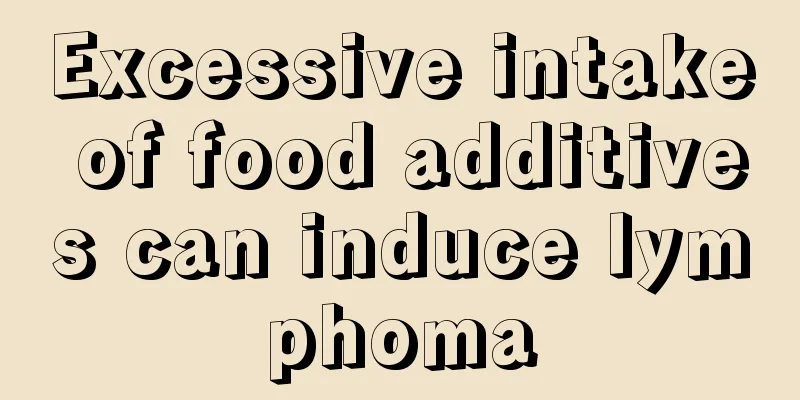 Excessive intake of food additives can induce lymphoma