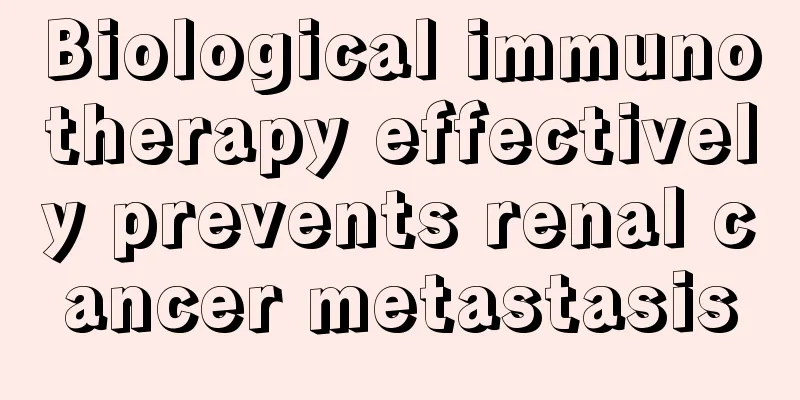 Biological immunotherapy effectively prevents renal cancer metastasis