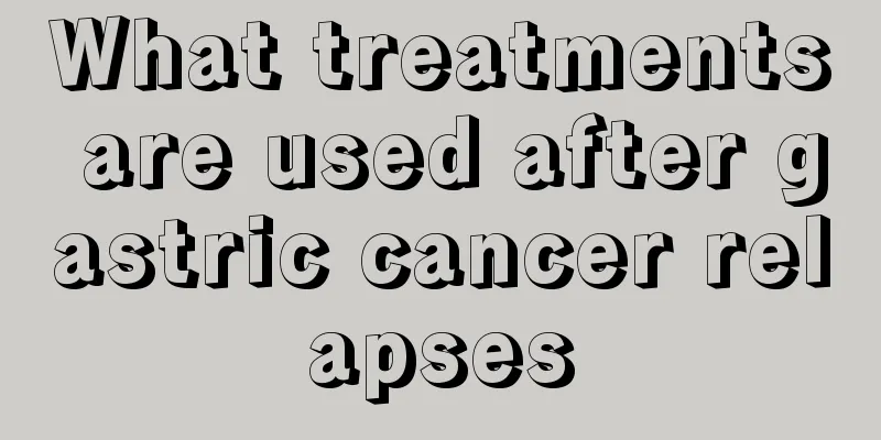 What treatments are used after gastric cancer relapses
