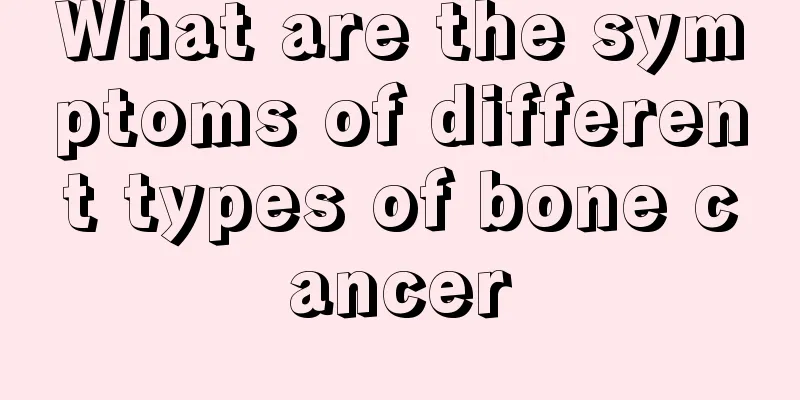 What are the symptoms of different types of bone cancer