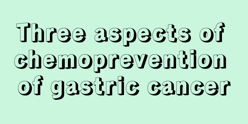 Three aspects of chemoprevention of gastric cancer