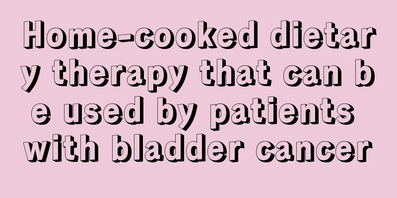 Home-cooked dietary therapy that can be used by patients with bladder cancer