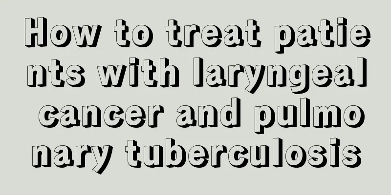 How to treat patients with laryngeal cancer and pulmonary tuberculosis