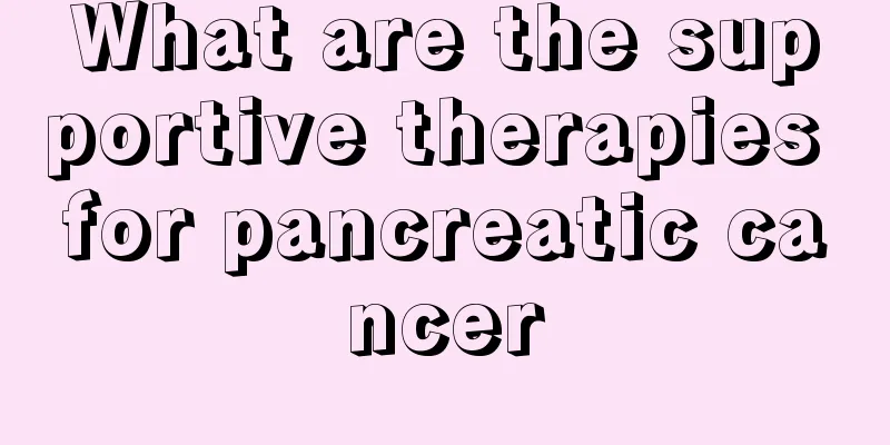 What are the supportive therapies for pancreatic cancer