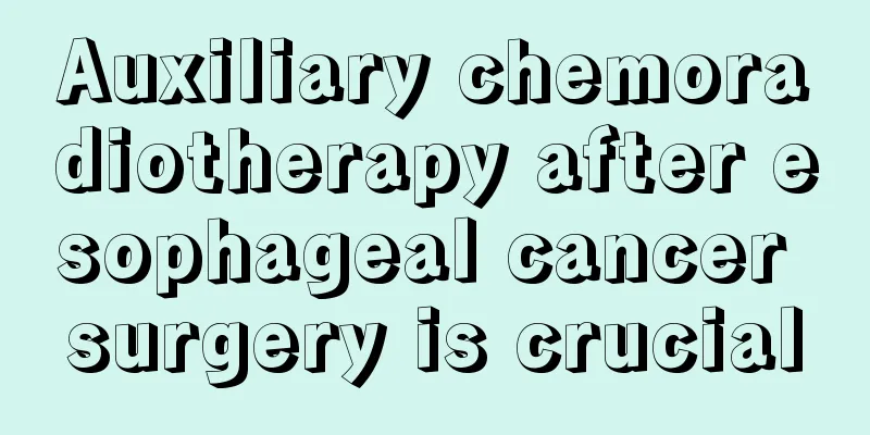 Auxiliary chemoradiotherapy after esophageal cancer surgery is crucial