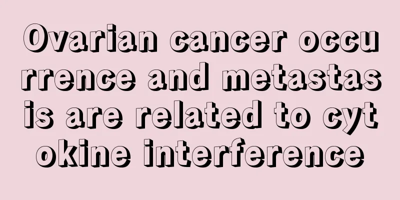 Ovarian cancer occurrence and metastasis are related to cytokine interference