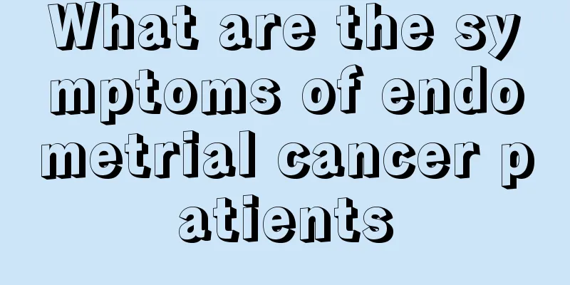 What are the symptoms of endometrial cancer patients