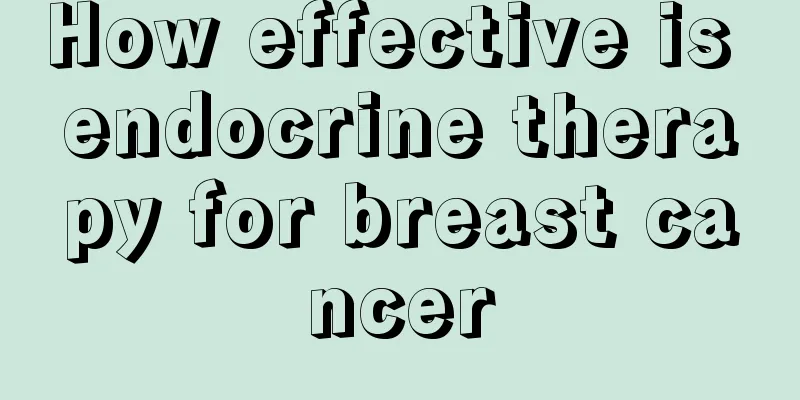 How effective is endocrine therapy for breast cancer