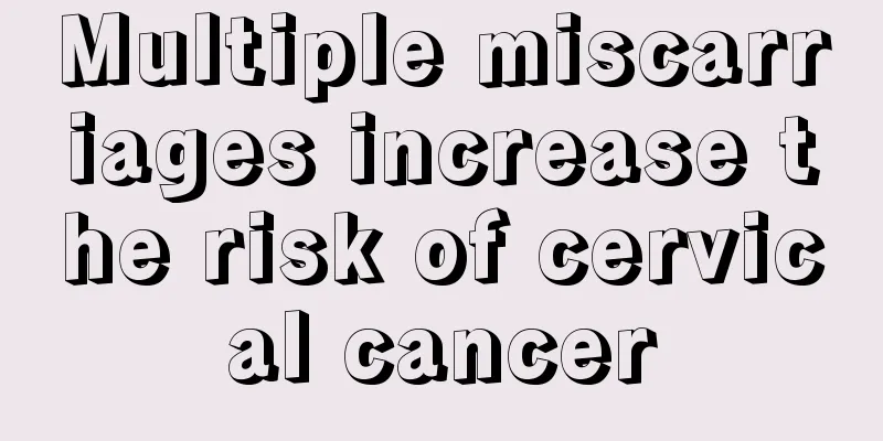 Multiple miscarriages increase the risk of cervical cancer