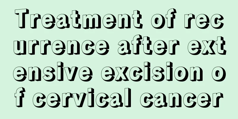 Treatment of recurrence after extensive excision of cervical cancer